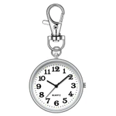 Valkyrie Anahtarlık Klipsli Analog Quartz Cep Saati Siyah - 1