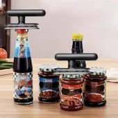 Valkyrie Ayarlanabilir Ergonomik Evrensel Kavanoz Pet Şişe Kapağı Açıcı Güçlü Tutuş Kaydırmaz Sap - 6