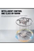Katlanabilir Mini BK2 Drone Optik Akışlı LED Işıklı Tek Tuş Kalkış Katlanabilir Tasarım  RC Uzaktan Kumandalı DRONE - 4
