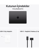 Apple MacBook Pro M4 Pro 24GB 512GB SSD macOS 14" Taşınabilir Bilgisayar Uzay Siyahı MX2H3TU/A - 3