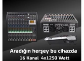 DDS DPX-PRO16 4X1250 Watt 16 Kanal Power Mixer thumbnail 1