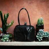 Lancome siyah lugan Şık  Büyük Kapasiteli Yaz Omuz Çantası genişlik-30 derinlik-27cm - 1