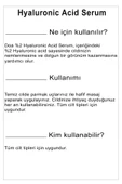 Hyaluronic Acid %2 Serum (Hyaluronik Asit %2)  Cilt Serumu - 2