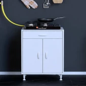 Modilayn QPLAS (L) Set Ocak Altı Dolap 65x88x56 cm Çekmeceli, Kapaklı 2 Göz Raf Bölmeli thumbnail 2