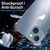 iPhone 14 Plus Uyumlu Darbe Önleyici Sararmaya Dayanıklı Airbag Korumalı Ultra Slim TPU Şeffaf Silikon Kılıf - 7