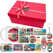 Avusturya Hediye Kutusu 10 Parça Kupa Magnet Anahtarlık Kutu thumbnail 1