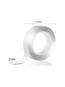 Çift Taraflı Şeffaf Bant 3cm x 2m - 6