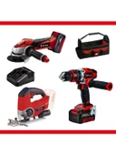 Einhell 4257236 Te-Tk 18 Li Kit (Ag+Cd+Js) Akülü Combo Set - 1