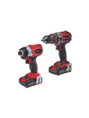 Einhell TP-18V Twin Pack Bl Kömürsüz Akülü Matkap -Akülü Vidalama 2X2.0AH Bez Çantalı Set - 1