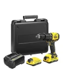 Stanley 18V 2AH V20 2 Aku Komursuz Darbelı Matkap - 2