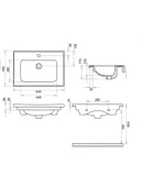 Turavit Bella Etejerli Lavabo 65  cm - 2