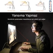 Laptop PC Monitör Işığı Göz Koruyucu USB li Kısılabilir LED Yansımasız 3 Renk Modlu Işık Çubuğu - 5