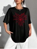 Baskılı T-shirt - Siyah - 2