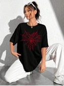 Baskılı T-shirt - Siyah - 3