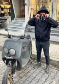 Samuray Kapşonlu ZIP Fermuarlı Çift Kapşonlu Nakışlı SweatShirt- Siyah - 2