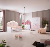CITY BEBEK ODASI TAKIMI - BEYAZ PEMBE thumbnail 1