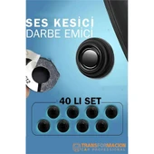 Ses Emici Kauçuk Conta Kapı Bagaj Kaput Titreşim Kesici 40 LI SET - 1