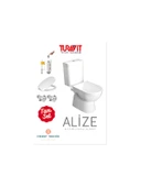 Turavit Alize Alttan Çıkışlı Klozet+ Rezervuar +Iç Takım+ Yavaş Kapanır Kapak(Herşey Dahil) - 5
