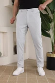 Erkek Casual Slim Fit Cord Desenli Kumaş Pantolon - 1
