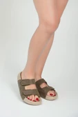 QRAMED Orthopedix Çift Bantlı Cırtlı Unisex Spor Terlik QR25101 - 3