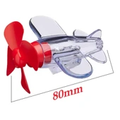 Ayt Sunup SN-26786 LED Işıklı Motosiklet Süs Uçağı Pilsiz Çalışan Kırmızı Mavi Işık Efektli Süsü - 3