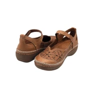 VENÜS 25190244Y SARAÇLI DOLGU TABAN KADIN DERİ AYAKKABI thumbnail 5