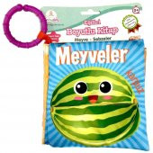Babycim Hışırtılı Eğitici Boyutlu Meyve Sebzeler Kitabım - 1