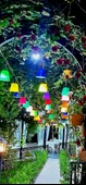 Çarşıbu Alaçatı Ağaç Feneri 10'lu Set Dekoratif Dış Mekan Aydınlatma Armatürü Cafe Restoran Düğün Salonu Otel Organizasyon İçin Rustik Bahçe Peyzaj Işıklandırma Sarkıt Avize - 8