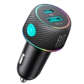 JOYROOM 60W USB/USB-C / Type-C  Araç Şarj Cihazı Siyah Çakmaklık - 2