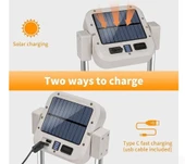 Katlanabilir Kamp Lambası Çok İşlevli Ultra Güçlü 4 Modlu Aydınlatma - 3