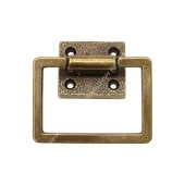 Köşeli Halka Sarkaç Kulp Antik (2 Adet) thumbnail 1