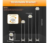 Katlanabilir Kamp Lambası Çok İşlevli Ultra Güçlü 4 Modlu Aydınlatma - 4