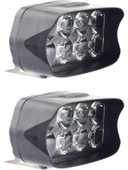 Motosiklet 12V 6500K 8 Led'ler Çift Yardımcı Sisli In Fark Lamba Süper Parlak - 1