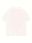 Thousand Baskılı Oversize Bisiklet Yaka T-shirt - Beyaz - 3