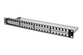 Digitus 48 Port Boş Patch Panel, Zırhlı Keystone Jack Takılabilir, 1U Yüksekliğinde, siyah RAL 9005 renk - 1