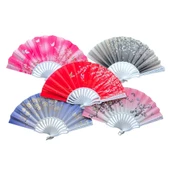 Plastik Kumaş Yelpaze 12 li Karışık OB-049 - 1