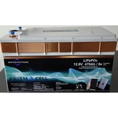 Lifepo4 akü 470ah 12.8 volt bluetooth smart bms karavan, marin, solar - 1