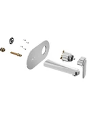 Artema Root Round A42721 Ankastre Lavabo Bataryası, Sıva Üstü, Krom - 3