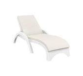 Omnipazar TRK-860 Siesta Fiji Bej Minderli Rattan Desenli Ayarlanabilir Lüks Şezlong - 10