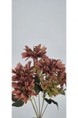 5 DALI KAHVERENGİ ÇAN ÇİÇEĞİ ARANJMANLI 34CM BUKET VAZO DEKOR ÇİÇEĞİ - 2