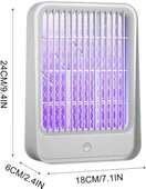 Elektrikli Sinek Kovucu Usb Şarjlı Sessiz Ve Etkili Led Işıklı Kapan - 6