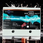 Prismacell Lifepo4 105ah 25.6 volt prizmatik smart bluetooth 2690 watt akü TURBO CHARGING solar akü - 1