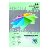 A4 Renkli Fotokopi Kağıdı 80 gr 1 Paket 500 Yaprak - Açık Yeşil - 1