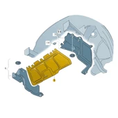 Audi A3 2001-2003 Motor Alt Muhafaza Orta Parça Plastik 1J0825237R thumbnail 3