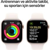 Apple Watch Series 10 GPS 42mm Roze Altın Sarısı + Bulut Pembesi Spor Kordon - S/M ( OUTLET ) thumbnail 5