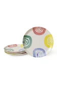 Keramika Etnik Hitit Pasta Tabağı 20 Cm 4 Adet 22550 - 7