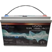 Prismacell Lifepo4 akü 150ah 12.8 volt TURBO FAST CHARGING karavan, marin, solar yaşam aküsü - 1