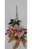 5 Dallı Pembe Çan Çiçeği 34 Cm El Buketi Vazo Aranjman Dekor Çiçeği thumbnail 1
