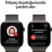 Apple Watch 10 GPS + Cellular 46 mm Arduvaz Kasa Akıllı Saat ve Arduvaz Milano Loop - S/M - 3