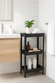 Flex Elite Pro 3 Katlı Mat Siyah Modüler Dikdörtgen Raf Ünitesi – Mutfak Rafı, Banyo Düzenleyici - 4